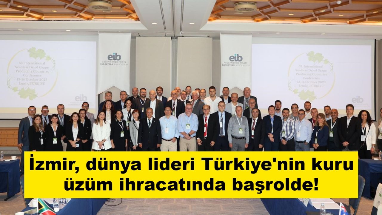 İzmir, dünya lideri Türkiye'nin kuru üzüm ihracatında başrolde!