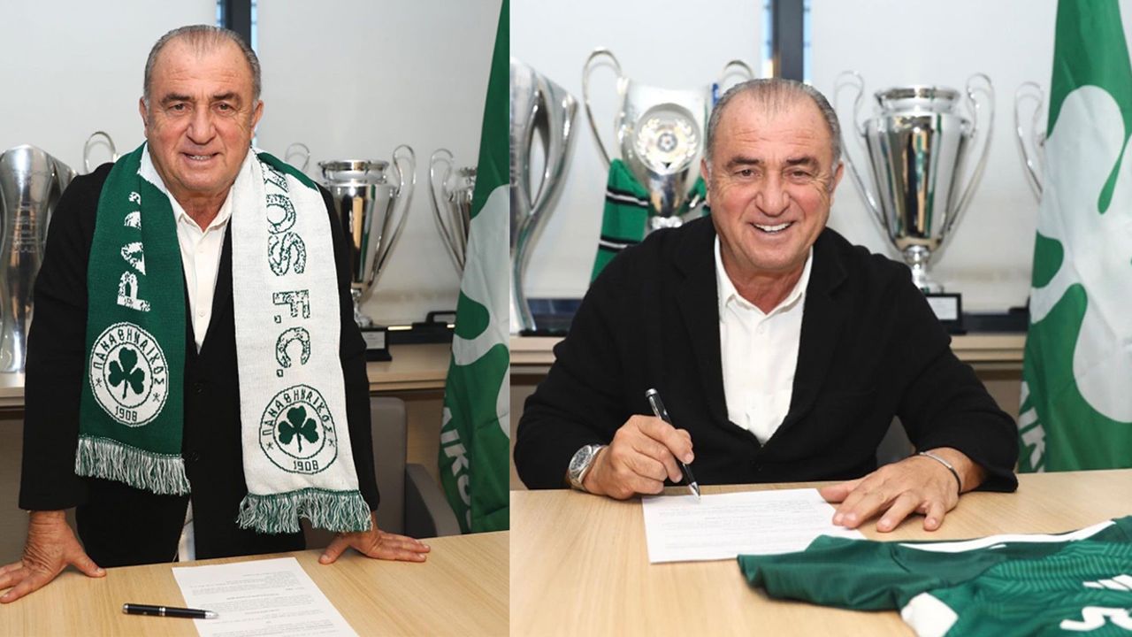 Fatih Terim, Panathinaikos'a resmi imzayı attı