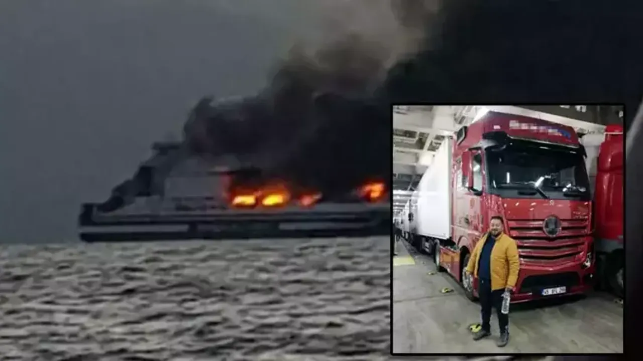 İzmir'den İtalya'ya giden feribot yangınında kaybolan tır şoförünün ailesi ümidi kesti