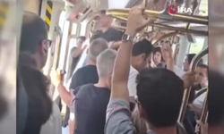 Grevin bitmesinin ardından İzmir metrosunda yumruk yumruğa kavga