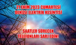 Çamaşır bulaşık hemen halledin! Denizli elektrik kesintisi 21 Ekim 2023 ADM Elektrik