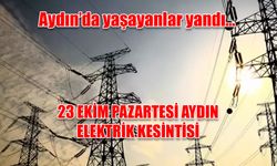 Aydınlılar yandı... Aydın Elektrik kesintisi 23 Ekim ADM Elektrik