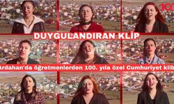 Ardahan'da öğretmenlerden 100. yıla özel Cumhuriyet klibi