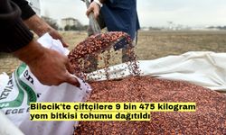 Bilecik'te çiftçilere 9 bin 475 kilogram yem bitkisi tohumu dağıtıldı