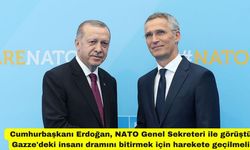 Cumhurbaşkanı Erdoğan, NATO Genel Sekreteri ile görüştü: Gazze'deki insanı dramını bitirmek için harekete geçilmeli