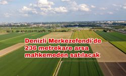 Denizli Merkezefendi'de 236 metrekare arsa mahkemeden satılacak