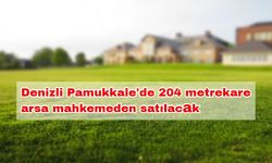 Denizli Pamukkale'de 204 metrekare arsa mahkemeden satılacak