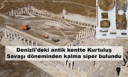 Denizli'deki antik kentte Kurtuluş Savaşı döneminden kalma siper bulundu