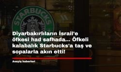 Diyarbakırlıların İsrail'e öfkesi had safhada... Öfkeli kalabalık Starbucks'a taş ve sopalarla akın etti!