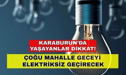 Karaburun'un çoğu mahallesi geceyi elektriksiz geçirecek -10 Ekim Karaburun elektrik kesintisi