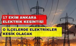 Ankara'da yaşayanlar dikkat! 23 ilçede elektrik kesintisi bekleniyor -17 Ekim Ankara elektrik kesintisi