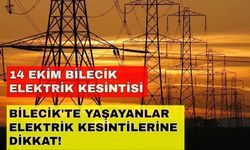 Gece telefonlarınızı şarj etmeyi unutmayın!Bilecik hafta sonuna elektriksiz uyanacak..14 Ekim Bilecik elektrik kesintisi