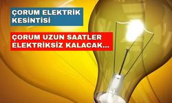 29 Mart 2024 Çorum elektrik kesintisi o ilçelerde kabus yaşatacak!