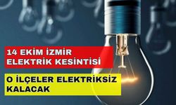İzmir'de o ilçeleri uzun süreli kesintiler bekliyor! -14 Ekim İzmir elektrik kesintisi