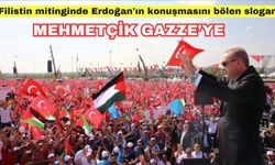 Filistin mitinginde Erdoğan'ın konuşmasını bölen slogan: Mehmetçik Gazze'ye