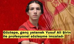 Göztepe, genç yetenek Yusuf Ali Şirin ile profesyonel sözleşme imzaladı