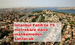 İstanbul Fatih'te 75 metrekare daire mahkemeden satılacak