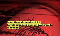 İzmir Bayındır merkezli 4.2 büyüklüğündeki deprem Aydın'da da hissedildi