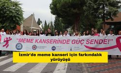 İzmir'de meme kanseri için farkındalık yürüyüşü