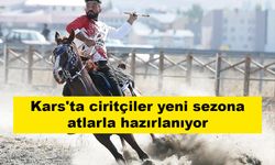 Kars'ta ciritçiler yeni sezona atlarla hazırlanıyor