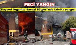 Kayseri Organize Sanayi Bölgesi'nde fabrika yangını