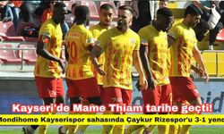 Kayseri'de Mame Thiam tarihe geçti! Mondihome Kayserispor sahasında Çaykur Rizespor'u 3-1 yendi
