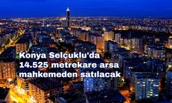 Konya Selçuklu'da 14.525 metrekare arsa mahkemeden satılacak