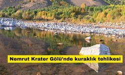 Nemrut Krater Gölü’nde kuraklık tehlikesi