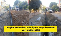 Manisa'nın Sağlık Mahallesi'nde içme suyu hattının yeri değiştirildi