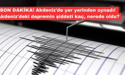 SON DAKİKA! Akdeniz'de yer yerinden oynadı! Akdeniz'deki depremin şiddeti kaç, nerede oldu?