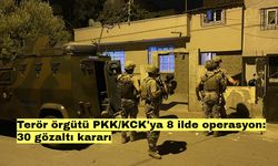 Terör örgütü PKK/KCK'ya 8 ilde operasyon: 30 gözaltı kararı