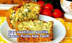 Çay saatinize yenilik katın: Tuzlu kek tarifi