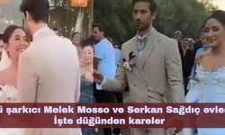 Ünlü şarkıcı Melek Mosso ve Serkan Sağdıç evlendi! İşte düğünden kareler