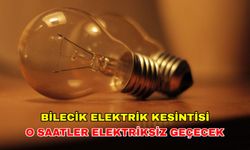 Bilecik'te o saatler elektriksiz geçecek! 9 Ocak 2024 Bilecik elektrik kesintisi