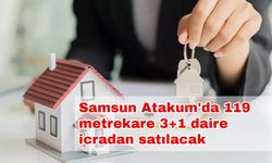 Samsun Atakum'da 119 metrekare 3+1 daire icradan satılacak