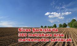 Sivas Şarkışla'da 389 metrekare arsa mahkemeden satılacak