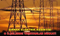 25 Nisan 2024 Şırnak elektrik kesintisi o ilçelerde hayatı durma noktasına getirecek! -Dicle Elektrik kesintisi