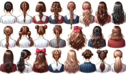 Okula dönüşünüzde fark yaratın: Okul için saç modelleri uzun, kısa