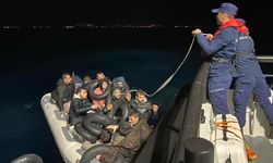 İzmir açıklarında 7'si çocuk 39 göçmen yakalandı