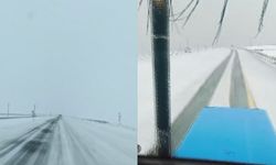 Kars'ta nisanda yağan kar şaşırttı