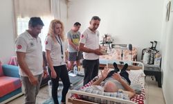 Bodrum Belediyesi bayramda yatağa bağlı hastaları unutmadı