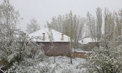 Başkale'de mayıs ayında kar sürprizi! Vatandaşlar sobaları yakmaya başladı