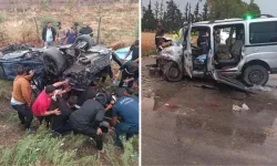 Hatay'da feci kaza: İki otomobil kafa kafaya çarpıştı: 5 ölü