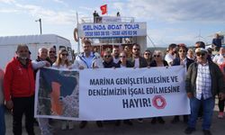 Teos Marina'nın genişletme projesine karşı eyleme Başkan Yetişkin'den destek