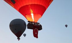 Kapadokya'da 19 Mayıs coşkusu balonlara yansıdı