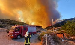 Manisa’daki orman yangını evleri tehdit etti: 2 mahalle tahliye edildi