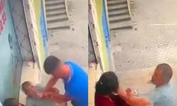 Diyarbakır'da cadde ortasında şiddet: Kadını döven adam etkisiz hale getirildi!