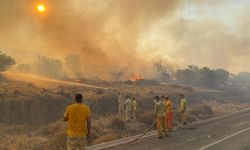 Dikili’de orman yangını:  Site tahliye edildi, karayolu ulaşıma kapandı!