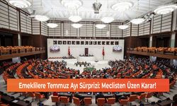 Emeklilere Temmuz Ayı Sürprizi: Meclisten Üzen Karar!