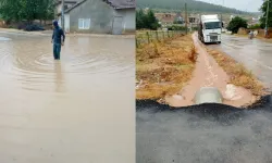 Bursa'nın Yenişehir ilçesinde ev ve tarlalar sular altında kaldı